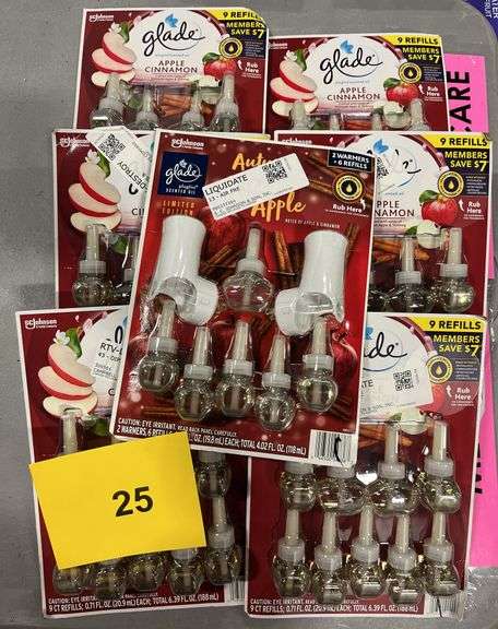 (7) PACKS OF GLADE PLUGINS SCENTED OIL REFILLS