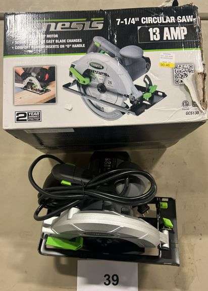 GENESIS 13A 7-1/4" CIRCULAR SAW IN BOX