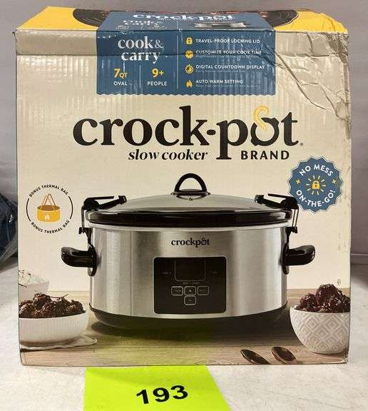 CROCKPOT SLOW COOKER IN BOX - Earl's Auction Company