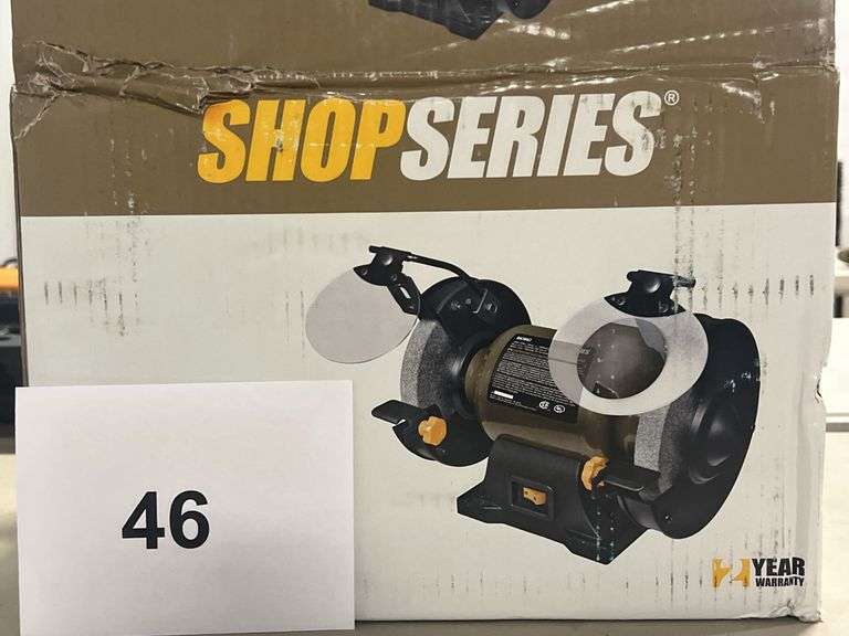 SHOPSERIES 2.0A 6" BENCH GRINDER IN BOX