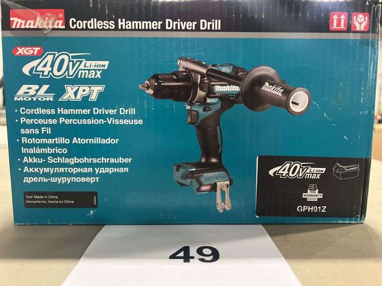 MAKITA XGT 40V MAX CORDLESS HAMMER DRIVER DRILL IN BOX