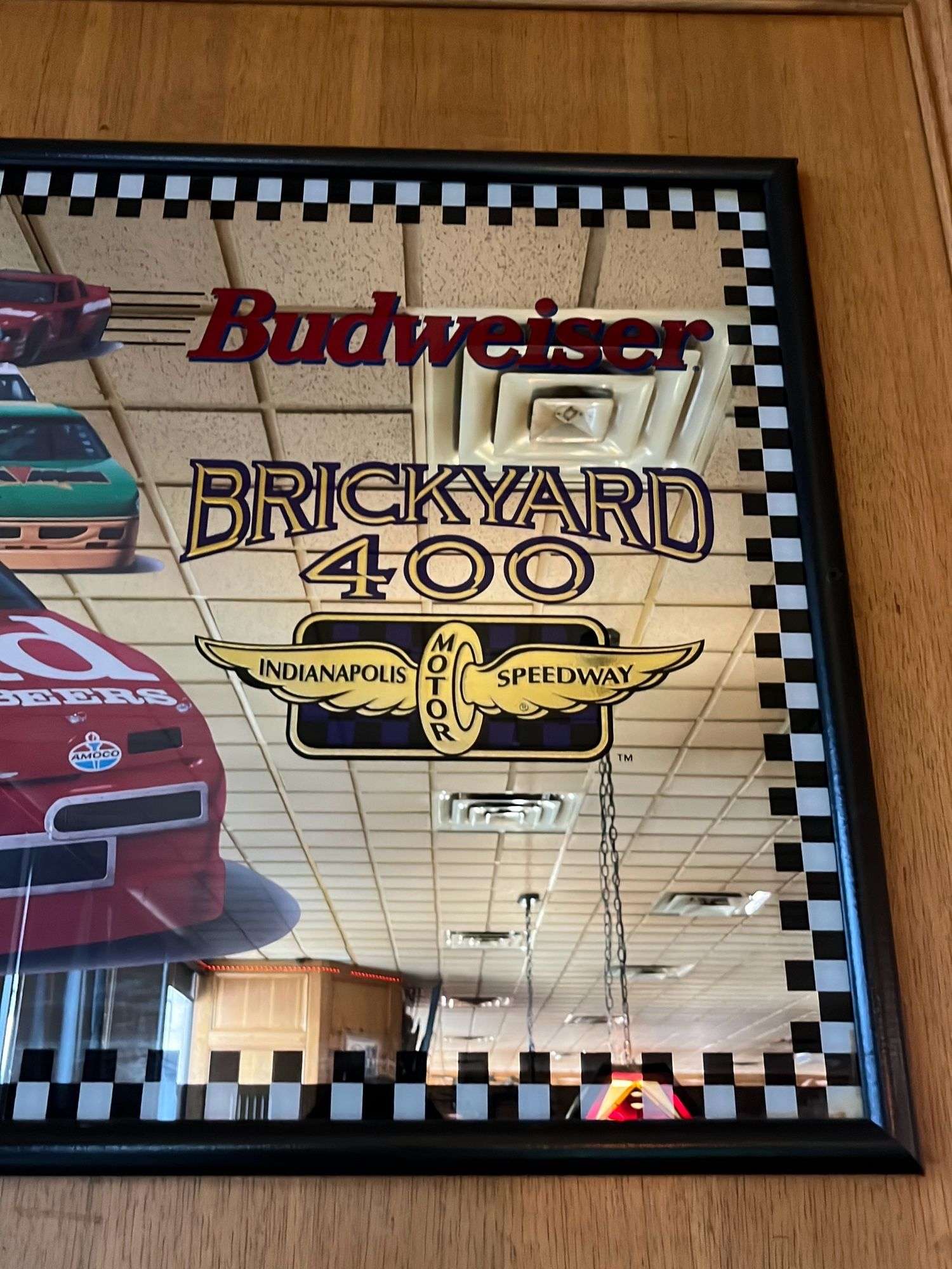 IMS BUDWEISER BRICKYARD 400 MIRRORED WALL SIGN - Earl's Auction