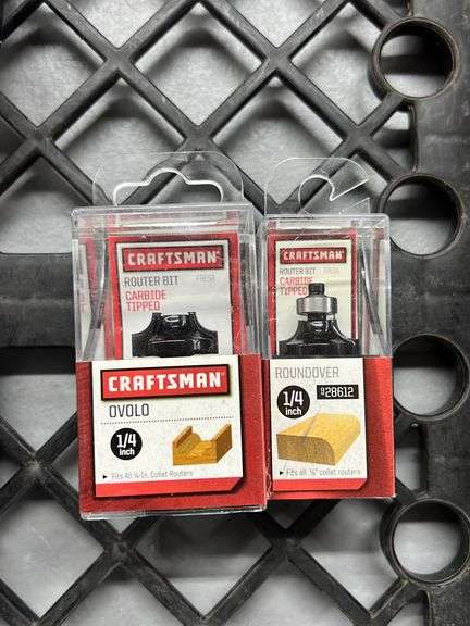 (10) CRAFTSMAN ROUTER BITS - Earl's Auction Company