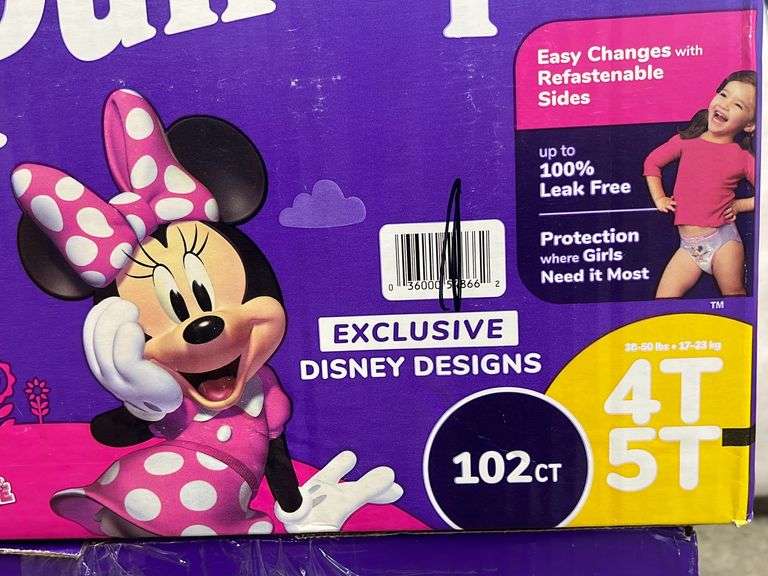 (2) BOXES OF PULL UPS DIAPERS SIZE 4T/ 5T Earl's Auction Company