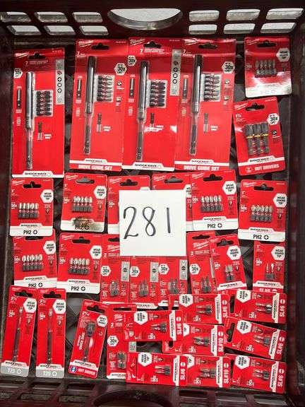 MISC LOT OF MILWAUKEE MAGNETIC GUIDE SET/BIT TIPS/NUT DRIVERS - Earl's ...