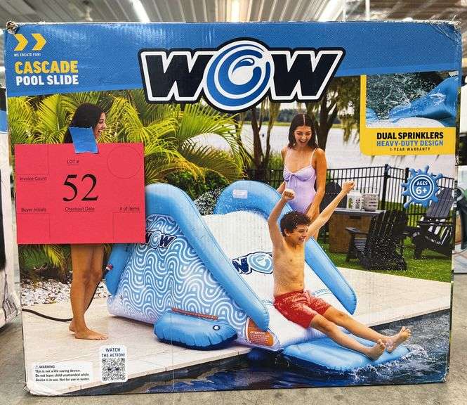 WOW CASCADE POOL SLIDE IN BOX - Earl's Auction Company