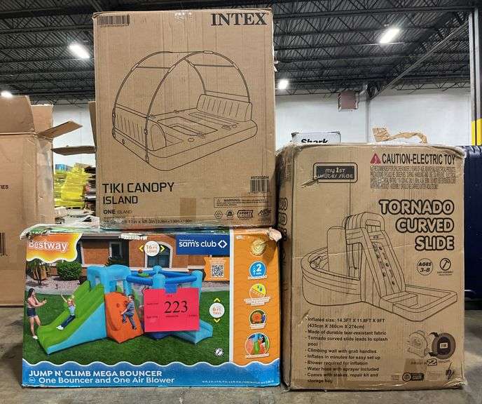 AS IS - 3PC INFLATABLE LOT IN BOXES - SEE PHOTOS - Earl's Auction Company