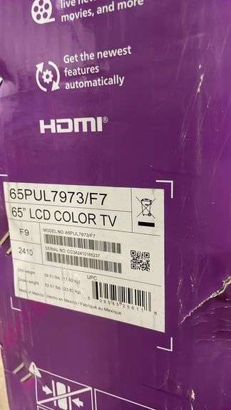 philips-65-6553-qled-4k-roku-tv-in-box-earl-s-auction-company