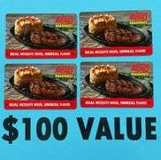 (4) LOGANS ROADHOUSE $25 GIFT CARDS ($100 TOTAL VALUE)