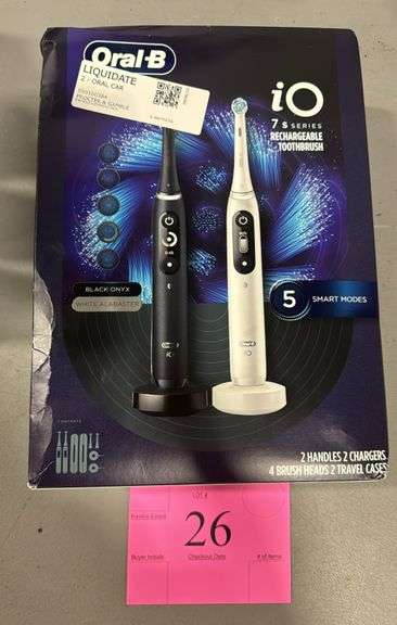 NEW ORAL B IO 7 SERIES RECHARGEABLE TOOTHBRUSH SET IN BOX - Earl's ...