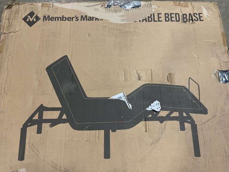 MEMBERS MARK TWIN XL ADJUSTABLE BED BASE IN BOX - Earl's Auction Company