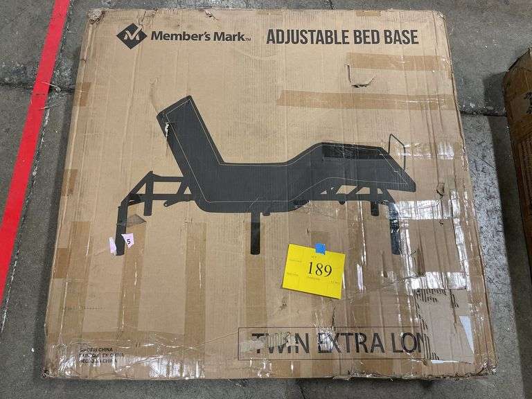 MEMBERS MARK TWIN XL ADJUSTABLE BED BASE IN BOX - Earl's Auction Company