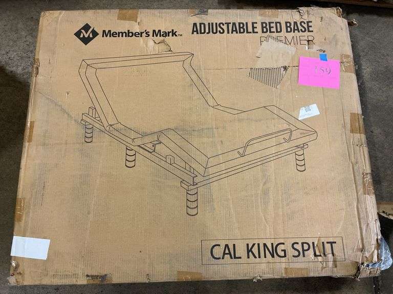 MEMBERS MARK CAL KING SPLIT ADJUSTABLE BED BASE - Earl's Auction Company