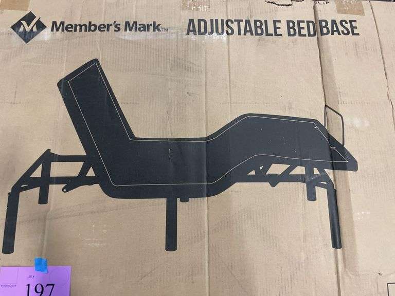 MEMBERS MARK KING SIZE ADJUSTABLE BED BASE IN BOX - Earl's Auction Company