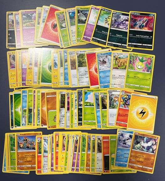 100 Assorted Pokemon Cards Bulk Lot  No Duplicates, Holo Finish, English,  Standard Size  Best Value