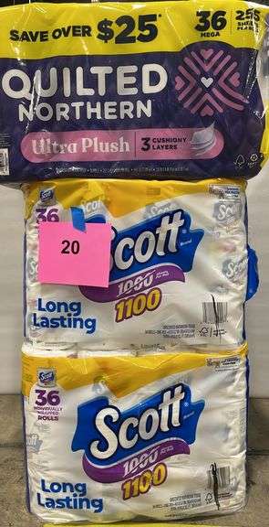 (3) PACKS OF TOILET PAPER - QUILTED NORTHERN & SCOTT