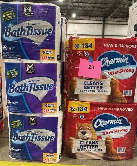 11PC LOT OF TOILET PAPER - CHARMIN & MM