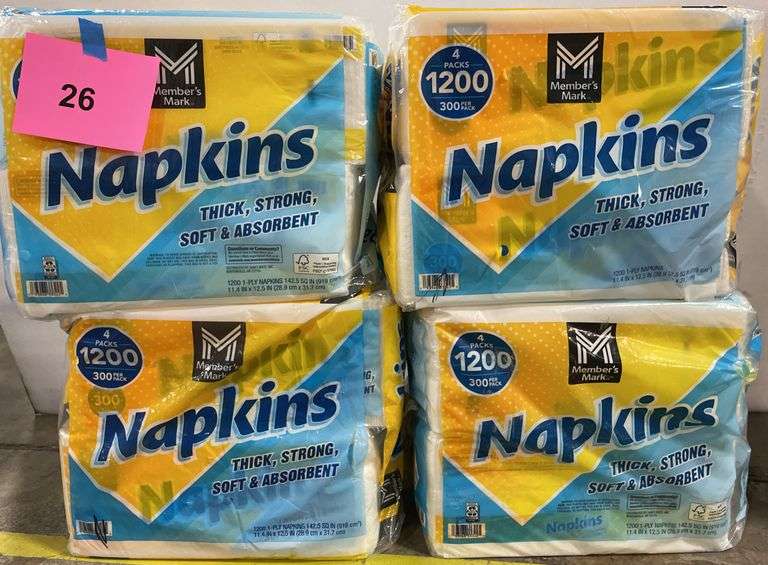 (4) PACKS OF NAPKINS