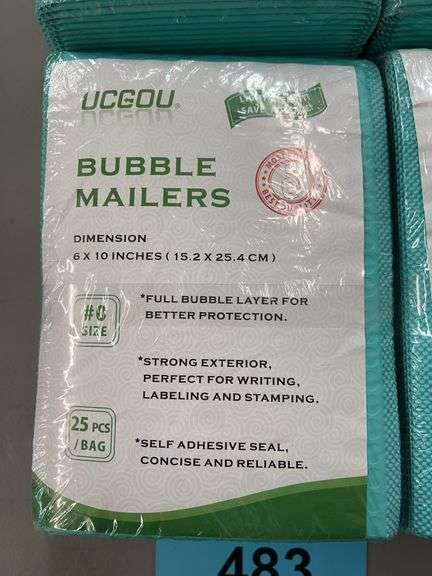 (4) PACKS OF UCGOU BUBBLE MAILERS