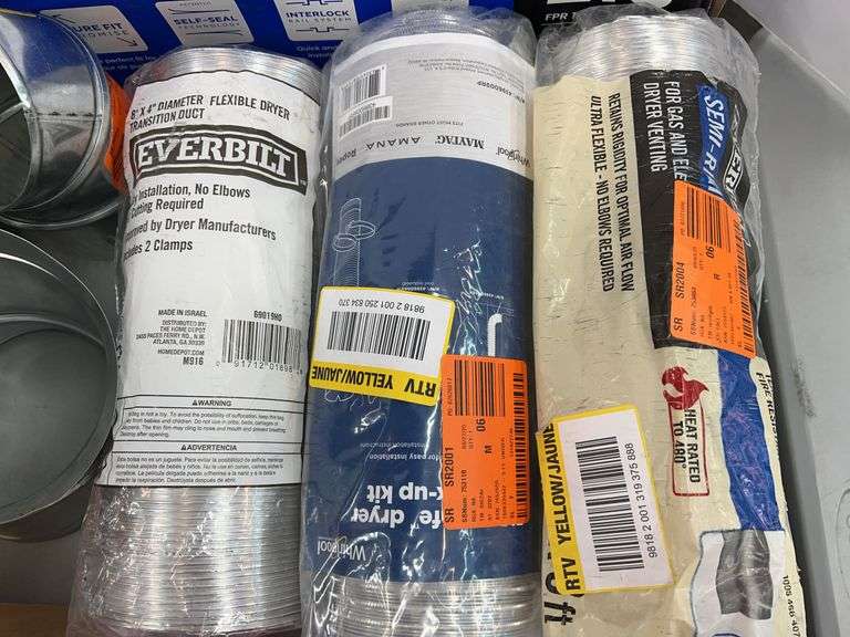 MISC LOT OF DUCT/ PIPE ITEMS - SEE PHOTOS