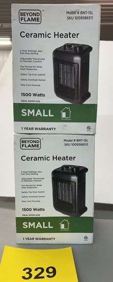 (2) BEYOND FLAME CERAMIC HEATERS IN BOXES