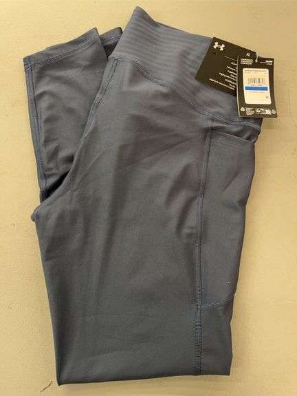 WOMENS UNDER ARMOUR COMPRESSION LEGGINGS SIZE XL - BLUE