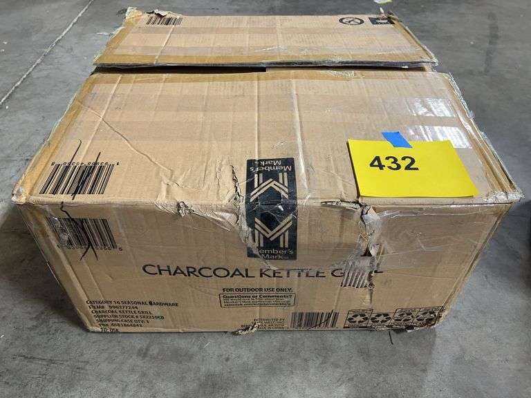 AS IS - CHARCOAL KETTLE GRILL IN BOX