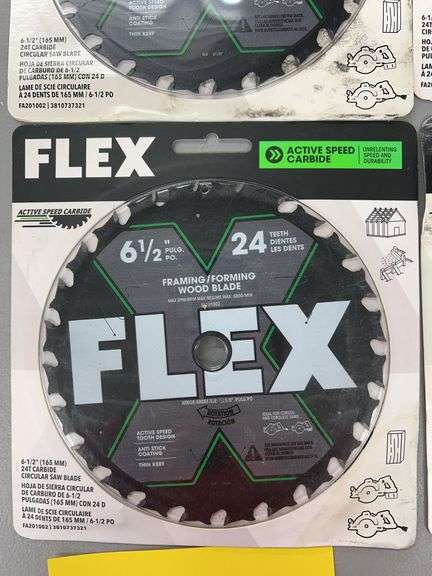 (4) FLEX 6-1/2" CIRCULAR SAW BLADES