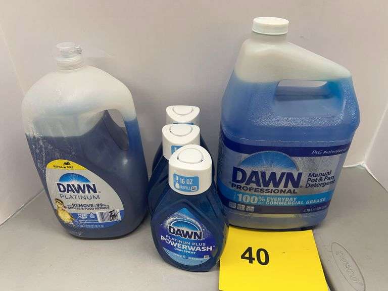 5PC DAWN LOT - DISH SOAP & DETERGENT