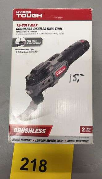 HYPER TOUGH 12V MAX CORDLESS OSCILLATING TOOL IN BOX