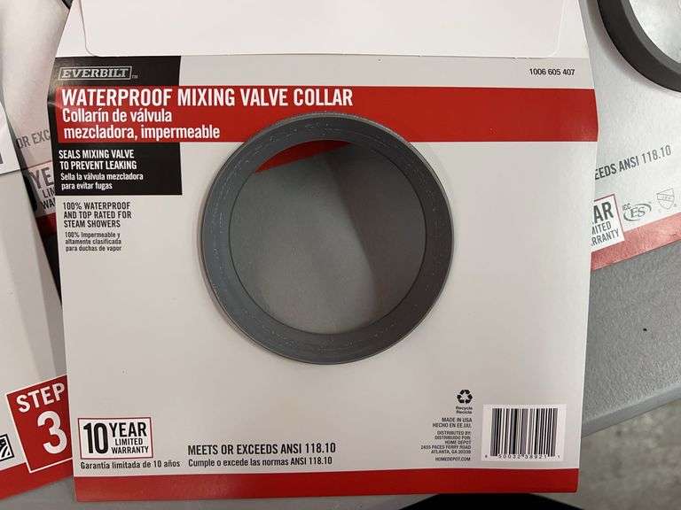 (15) EVERBILT WATERPROOF MIXING VALVE COLLARS