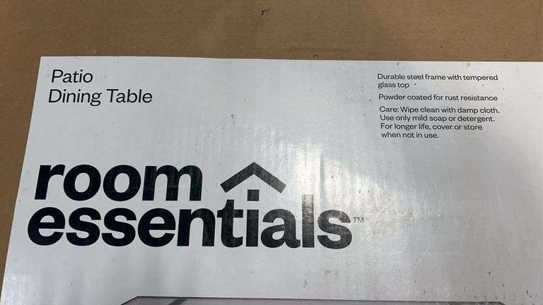 ROOM ESSENTIALS PATIO DINING TABLE IN BOX