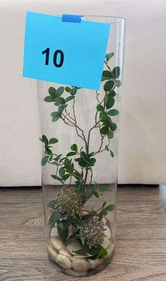 24" GLASS VASE CENTERPIECE DECOR