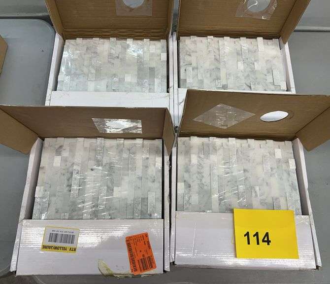 (4) BOXES OF TILE PANELS