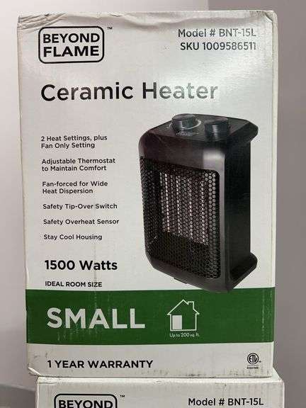 (2) BEYOND FLAME CERAMIC HEATERS IN BOXES