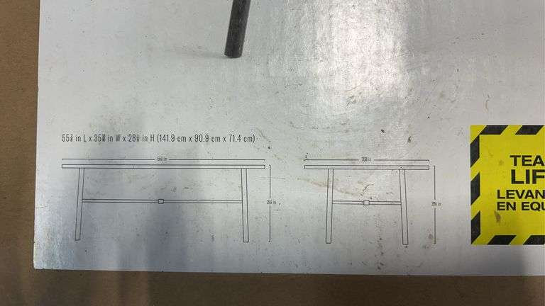 ROOM ESSENTIALS PATIO DINING TABLE IN BOX