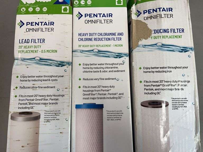 (3) PENTAIR OMNIFILTERS IN BOXES