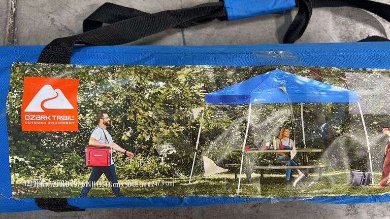 OZARK TRAIL 10FTx10FT INSTANT SLANT LEG CANOPY IN BAG - BLUE