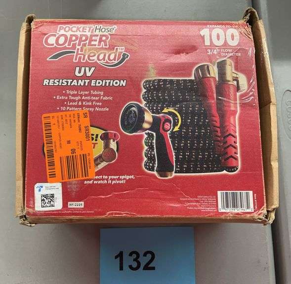POCKET HOSE COPPER HEAD 100FT HOSE IN BOX