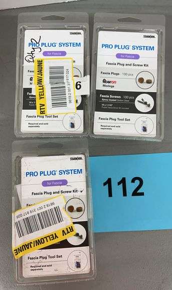 (3) FASCIA PLUG & SCREW KITS