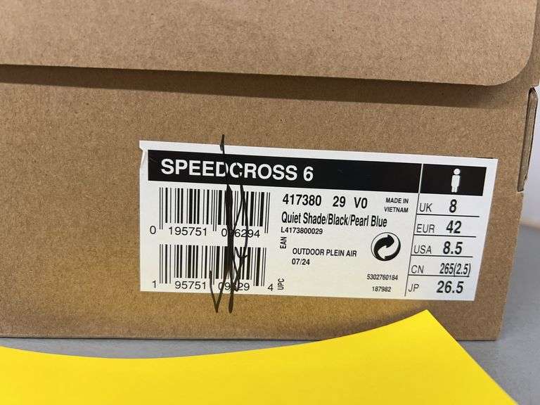 MENS SALOMON SPEEDCROSS 6 SHOES - SIZE 8.5