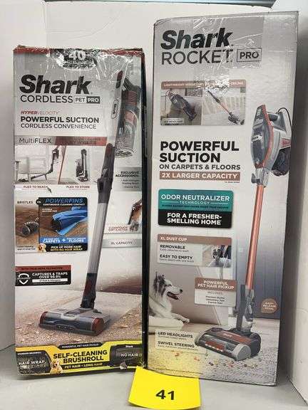 AS IS - (2) SHARK VACUUMS IN BOXES