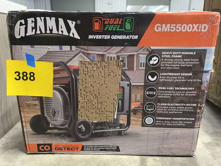 GENMAX DUAL FUEL INVERTER GENERATOR IN BOX