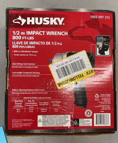 HUSKY 1/2" IMPACT WRENCH IN BOX