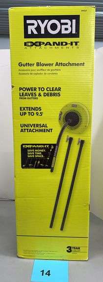 RYOBI GUTTER BLOWER ATTACHMENT IN BOX