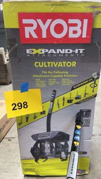 RYOBI CULTIVATOR ATTACHMENT W/ BOX