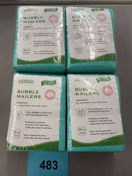 (4) PACKS OF UCGOU BUBBLE MAILERS