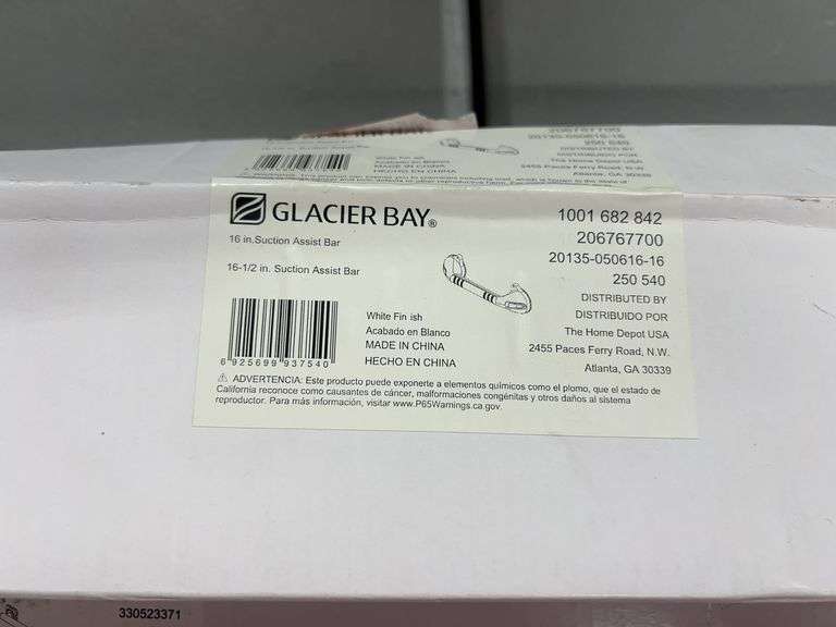 (2) GLACIER BAY GRAB BARS IN BOXES