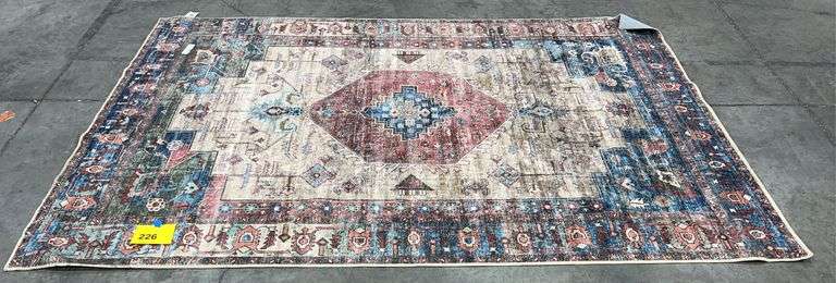 EVERWASH 7FTx10FT WASHABLE AREA RUG