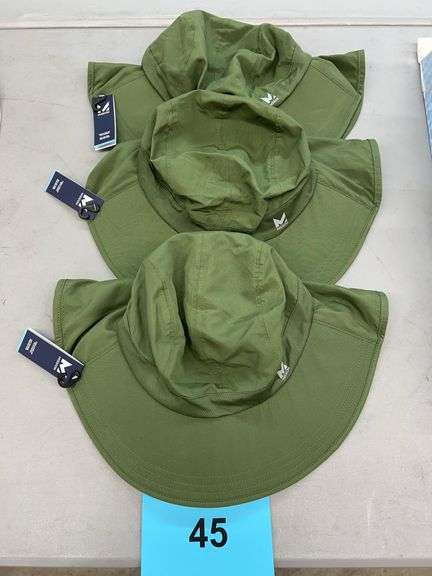 (3) MISSION COOLING HATS - GREEN